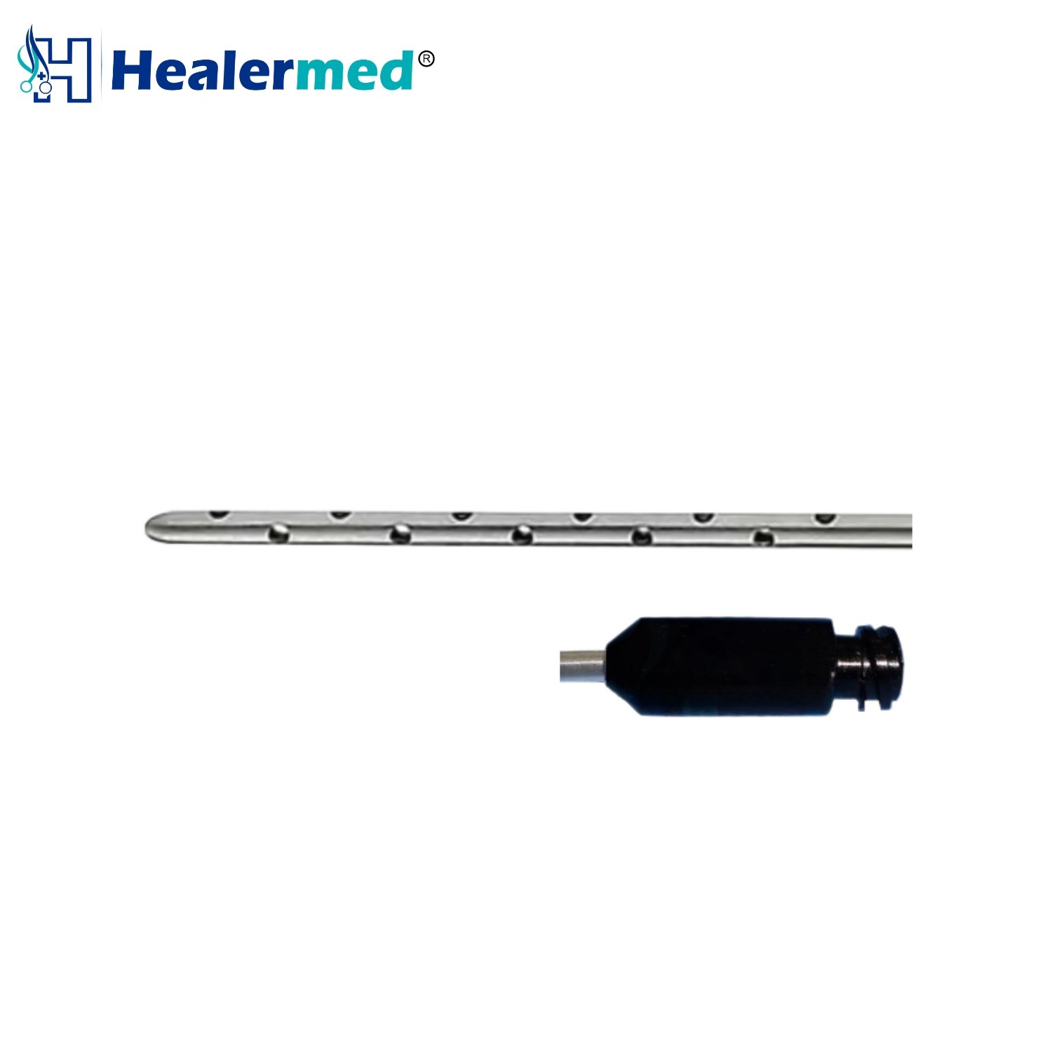Stainless steel tumescent infiltration cannula with female luer lock hub for liposuction procedures